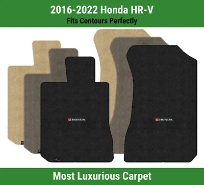 Alfombrillas delanteras Lloyd Luxe para Honda HR-V '16-22 con combo Honda H y Word rojo y negro Foto 1 de 4