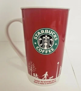 Taza de café Starbucks 2006 Holiday Mug 16 oz logotipo de sirena-rojo blanco - Imagen 1 de 4