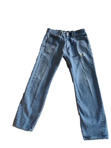 Levi's Men's Jeans 505 Regular 33x32 Straight Cotton Denim Medium Wash - Picture 1 of 6