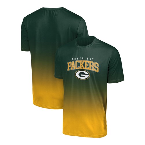 Green Bay Packers FOCO NFL Gradient Rash Guard Shirt, Gold/Green FREE ...