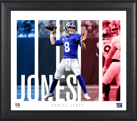Daniel Jones New York Giants 15" x 17" Player Panel Collage Cover