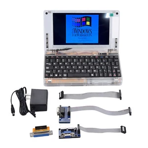 Computadora de colección transparente/negro 386 CPU 40MHZ 8MB DRAM DOS Win Ver 3.11 - Imagen 1 de 26