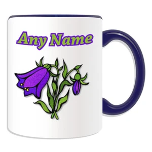 Personalisierte Geschenk Glocke Blume Tasse Geburtstag Weihnachten Name Text Ihn Ihr Kind - Bild 1 von 18