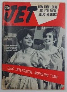 Chic Interracial Models Negro Era Black History Vtg Jet Magazine May 26, 1966 - Picture 1 of 2