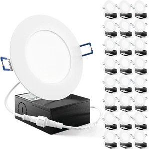 Sunco 24 Pack 4 Inch LED Recessed Lights, Slim Canless Ceiling Lighting, 650 - Picture 1 of 9