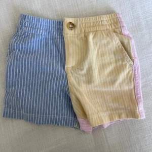Pantalones Cortos Ralph Lauren Rayas Coloridos Patchwork Informales 3M - Imagen 1 de 5