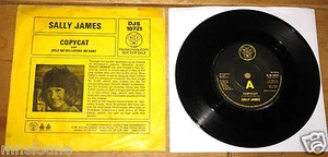 SALLY JAMES ~ COPYCAT b/w LOVING ME BABY ~ UK DJM DEMO 7" WITH SLEEVE ~ TISWAS - Picture 1 of 7