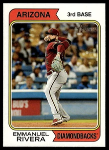 2023 Topps Heritage #468 Emmanuel Rivera Short Print Arizona Diamondbacks SP - Picture 1 of 2