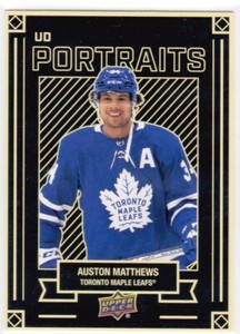 22/23 UD..AUSTON MATTHEWS..PORTRAITS..CARD # P-17..MAPLE LEAFS.. COMBINED SHIP
