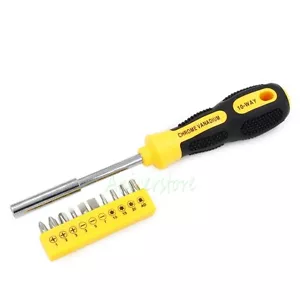 200mm 8" 10 Way Phillips Flat Torx Multi-Functional Screwdrivers Hand Tool Set - Picture 1 of 7
