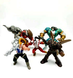 Mega Heroes Cyber Force 1995 Impact SHOC Warrior Ripclaw Major Stryker Buzzcut - Picture 1 of 12