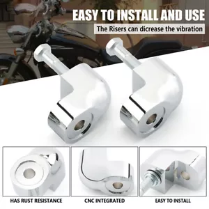 FOR HONDA VTX1300C 2004-2009 Motorcycle Handlebars Riser Pullback 2" Rod Clamp , - Picture 1 of 8
