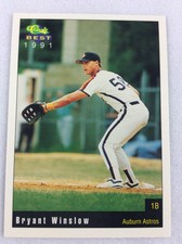 1991 Auburn Astros-Classic BEST Minor League Baseball Card-Bryant Winslow