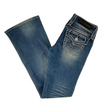 Rock Revival Jeans Low Rise Celine Bootcut Cute Flap Pockets Womens 26 x 32