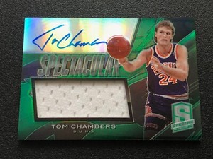 2013-14 Spectra Spectra Spectra Spectra Swatch Signature Car Tom Chambers 24/149 1/1 Panini