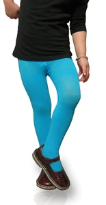 Girls Colored Tights Costume Dance Tights Aqua (Turquoise) - Picture 1 of 2