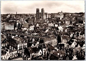 Foto real postal de Eglise Sainte-Gudule Panorama Bruselas Bélgica RPPC - Imagen 1 de 2