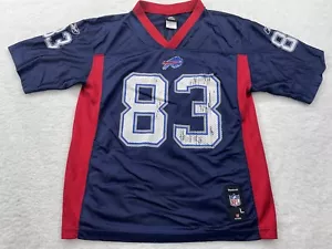 Buffalo Bills Lee Evans Reebok Blue NFL Jersey Youth Boys Large L 14-16 - Picture 1 of 9