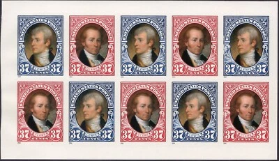 Scott #3856b Lewis & Clark Booklet Pane of 10 Stamps - MNH (Backing 1) - Image 1 of 2