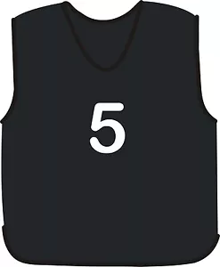 More details for 10 football mesh training sports bibs numbered (1-10 or number of your choice)