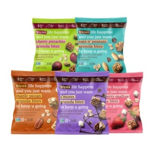 Granola Bites 16-Bag Gluten Free Healthy Snacks for Adults Healthy Granola Gl... - Picture 1 of 8