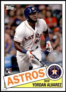 2020 Topps Series 1 Baseball 1985 35th Anniversary 5x7 Oversized #85-50 Yordan A