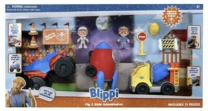 BLIPPI--FLY & RIDE ADVENTURES GIFT SET - 11 Pieces & Mystery Surprise - Figures - Imagen 1 de 2