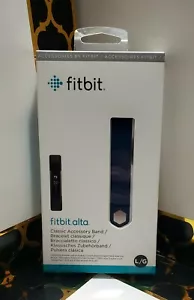 Original FITBIT ALTA Classic Accessory Band OEM LARGE BLUE NEW - Picture 1 of 2