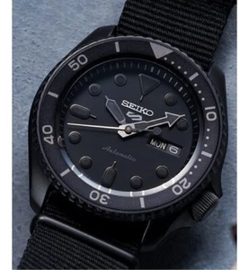 SEIKO 5 SPORTS SBSA025 Black winding mechanical limited Men's Watch from Japan - Picture 1 of 8