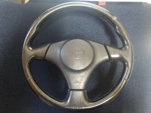 TOYOTA Levin AE111 Genuine Steering Wheel Leather Handle Corolla Trueno - Picture 1 of 8