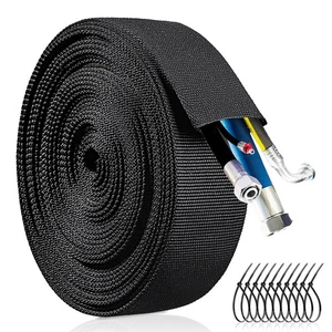 26.5 FT Nylon Hydraulic Hose Protector Sleeve Hose Sheath Wrap Cable Sleeve, ... - Picture 1 of 7