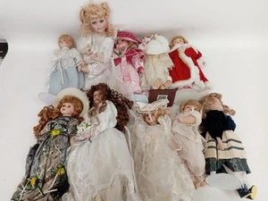 Vintage Porcelain Collectable Dolls Bundle Preowned Great Condition Assorted - Picture 1 of 7