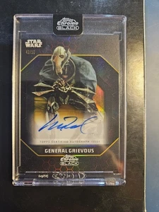 2024 Star Wars Chrome Black Matthew Wood as General Grievous Auto /50 ADS-MW - Picture 1 of 2