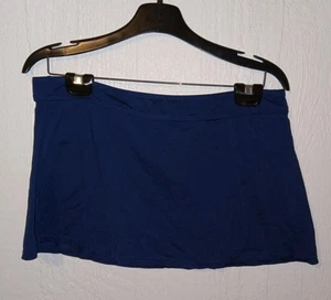 Liz Claiborne Womens Blue Elastic Waist Bottom Underwired Swim Skirt Skort Sz: M - Picture 1 of 5