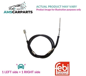 HANDBRAKE CABLE PAIR REAR 180485 FEBI BILSTEIN 2PCS NEW OE REPLACEMENT - Picture 1 of 5