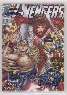 Fleer Ultra Avengers 2022 lámina azul/360 Capitán América Thor Bruja Escarlata 10xi Foto 1 de 3