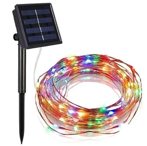 Outdoor Solar Fairy String Lights Copper Wire Waterproof Garden Decor 100/200LED - Picture 1 of 18