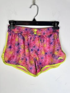 Nike SB Skateboard Pink Floral Little Girl Shorts XL - Picture 1 of 7