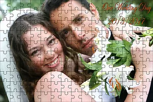 Rompecabezas de fotos personalizadas agrega tu propia foto y mensaje 3 tamaños para elegir - Imagen 1 de 3