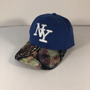 Gorra Nueva York Azul Ajustable Espalda Personalizada Artística Colorido Billete - Imagen 1 de 4