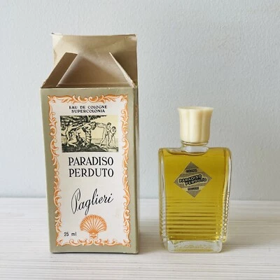 Botella Paglieri Vintage Paradiso Perduto Colonia Italia 25 ml Perfume Foto 1 de 4