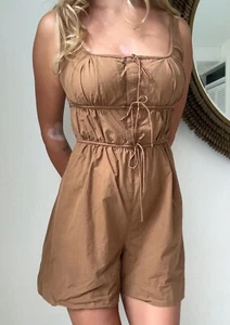 REBECCA TAYLOR POPLIN ROMPER. SIZE: 6 - Picture 1 of 5