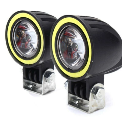 2in 10W LED Car Work Lights Spot Beam COB Halo Ring DRL Offroad Driving Fog Lamp - Image 1 of 4