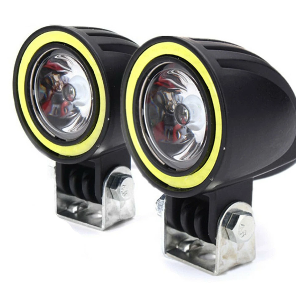 2in 10W LED Car Work Lights Spot Beam COB Halo Ring DRL Offroad Driving Fog Lamp - Image 1 of 4