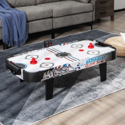 Costway 107cm Air Powered Hockey Table with 2 Pucks 2 Pushers LED Scoreboard - image 1 of 4