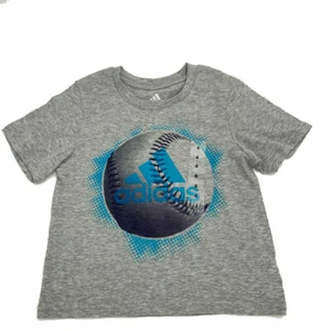 NEW  with Tags Boys Adidas Logo Baseball Gray T-Shirt Size 6 FREE Shipping! - Picture 1 of 4