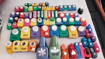 Lot of 77 Scrapbook Paper Craft Punches, Family Treasures, Marvy, McGill   - Image 1 of 4