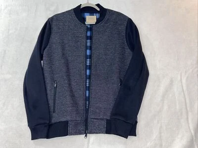 Men's Boston Traders Full Zip Fleece Lined Knit Bomber Jacket w/Zip Pockets - Image 1 of 4