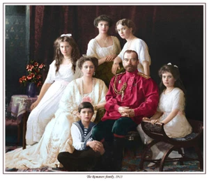 THE RUSSIAN IMPERIAL FAMILY PRINT. ROMANOV. TSAREVICH ALEXEI. TSAR NICHOLAS II - Picture 1 of 1