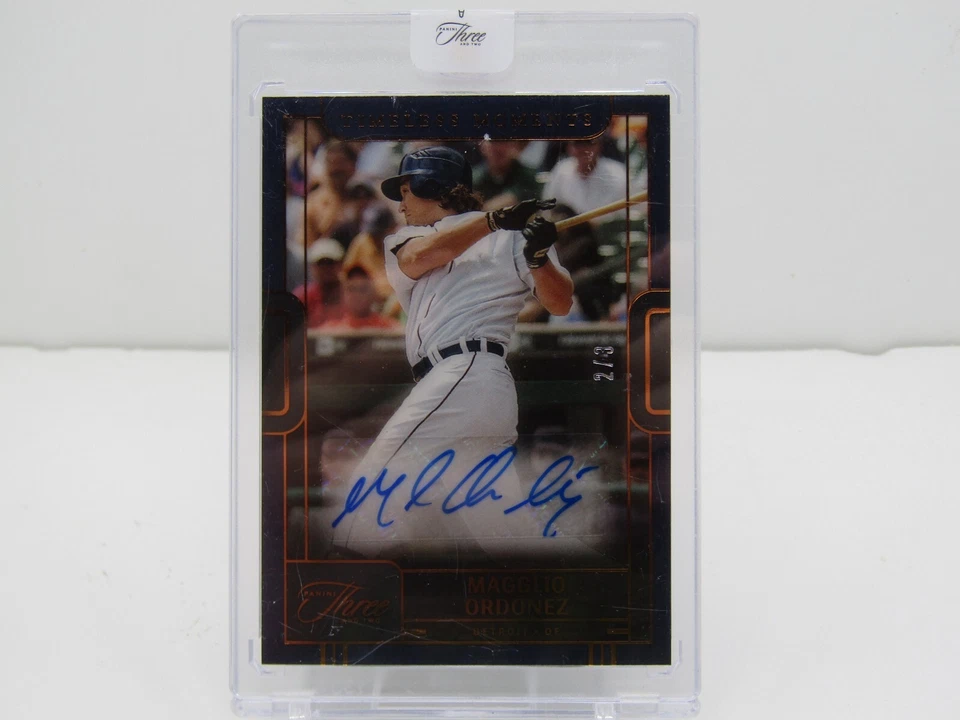 MAGGLIO ORDONEZ 2023 THREE AND TWO ENCASED AUTOGRAPH! #2/3! SSP! DETROIT TIGERS! - Image 1 of 2